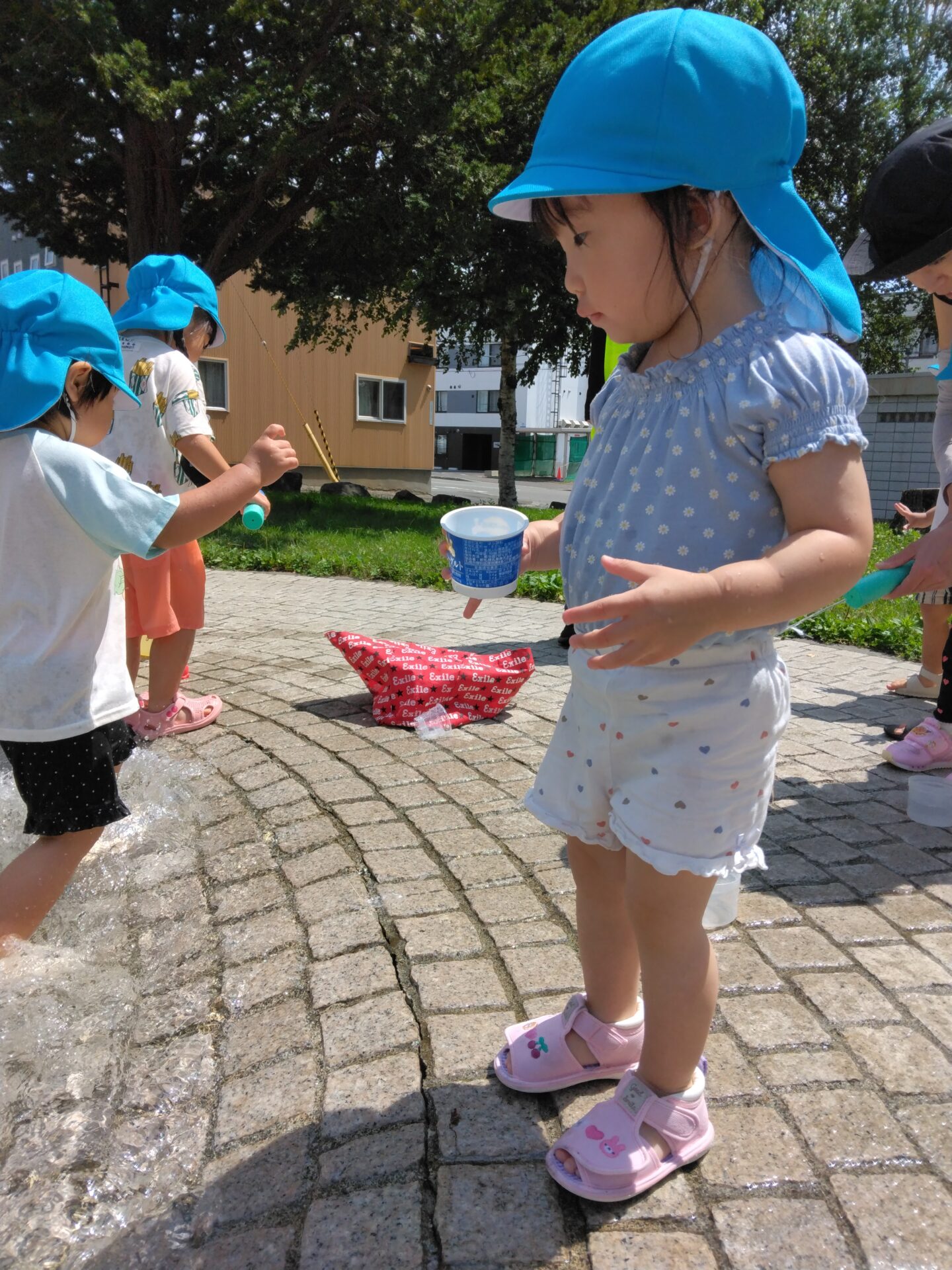 白石園　くり組水あそび💧💧